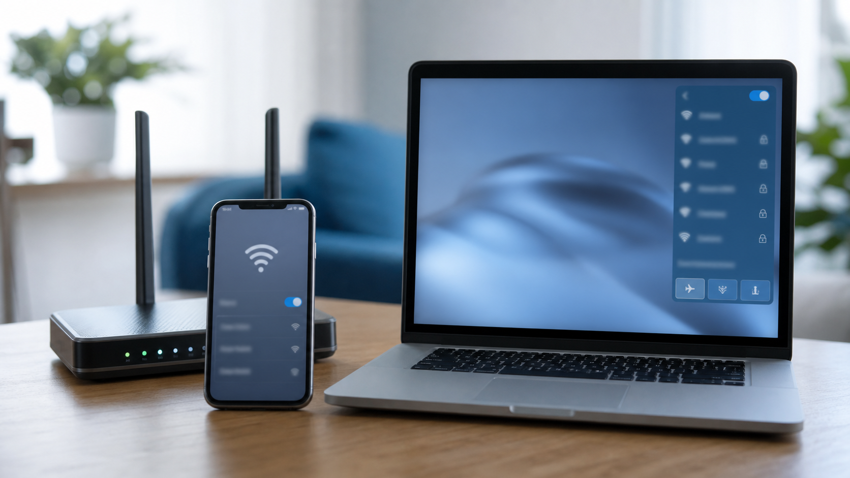 Laptop Wi-Fi illustration